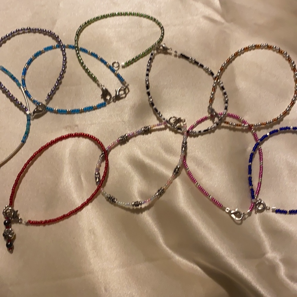 Set of 10 braclets